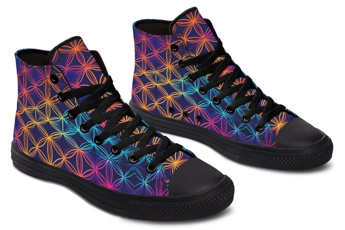 Flower Of Life High Top Shoes