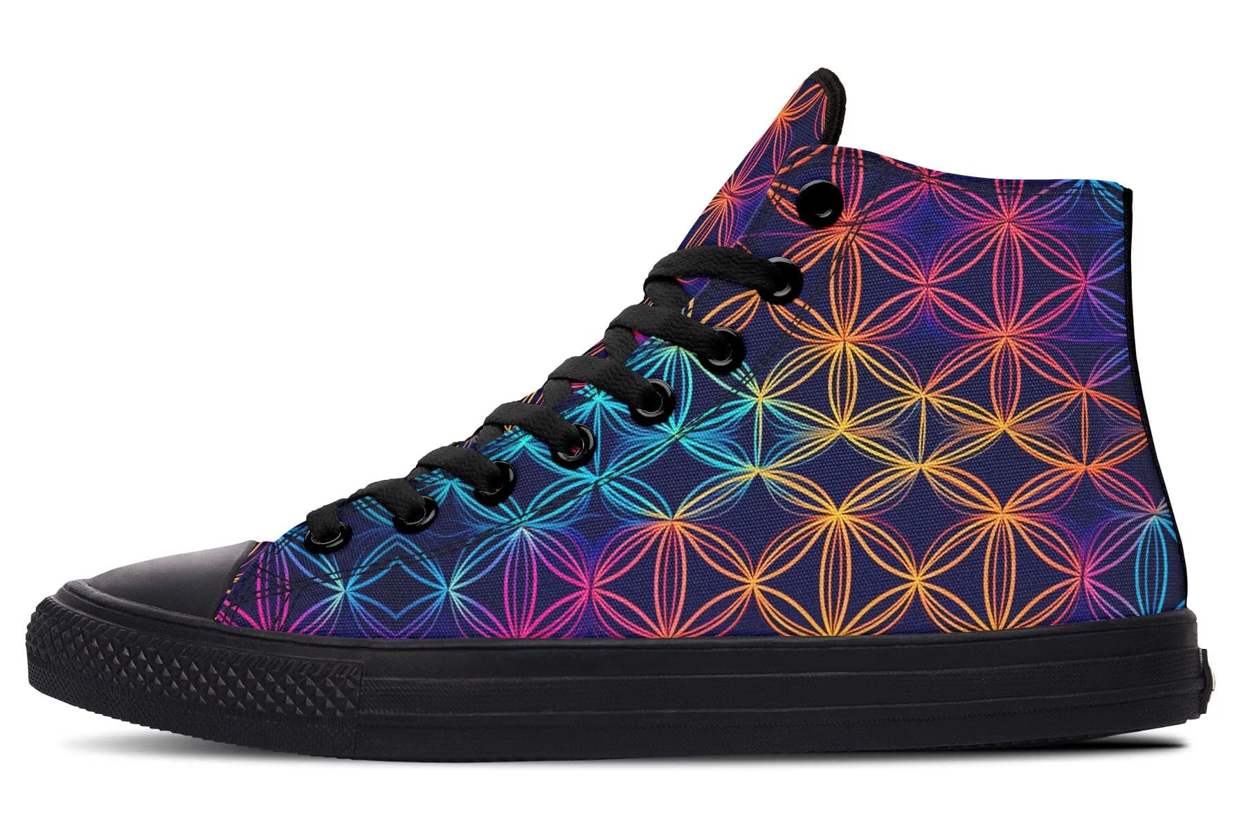 Flower Of Life High Top Shoes