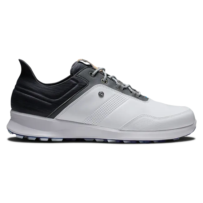 FootJoy Men's Stratos Golf Shoes- White/Charcoal