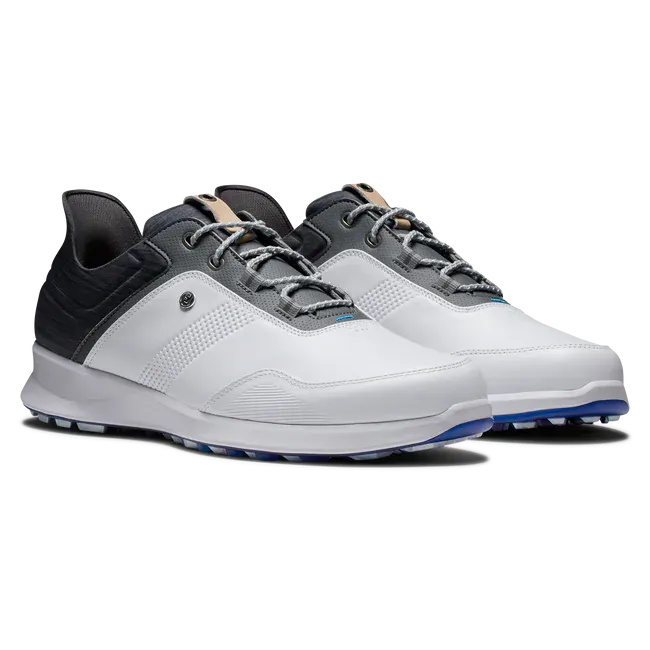 FootJoy Men's Stratos Golf Shoes- White/Charcoal