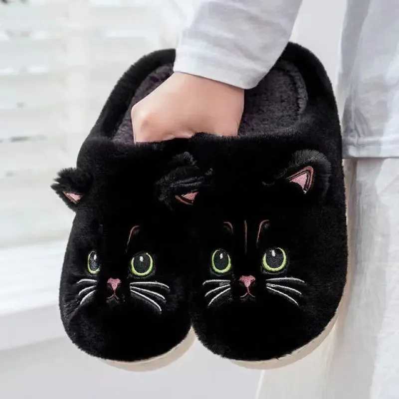 Funki Buys | Shoes | Women's Cute Cozy Cartoon Cat Slippers