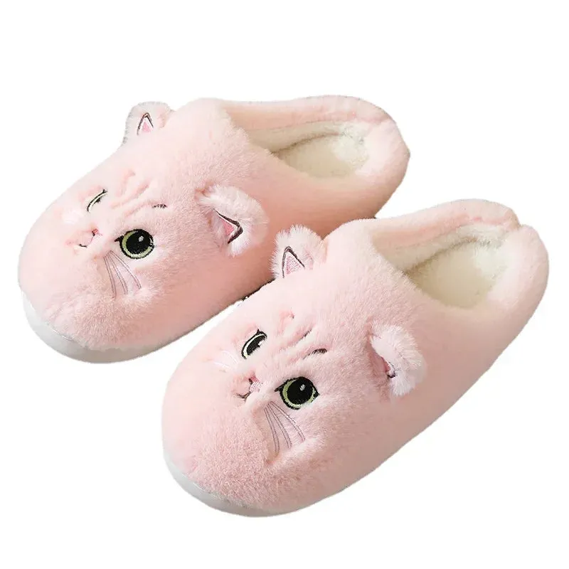 Funki Buys | Shoes | Women's Cute Cozy Cartoon Cat Slippers