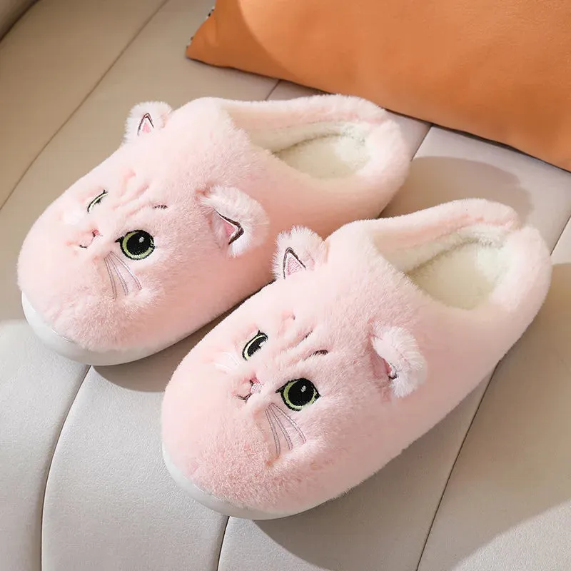 Funki Buys | Shoes | Women's Cute Cozy Cartoon Cat Slippers