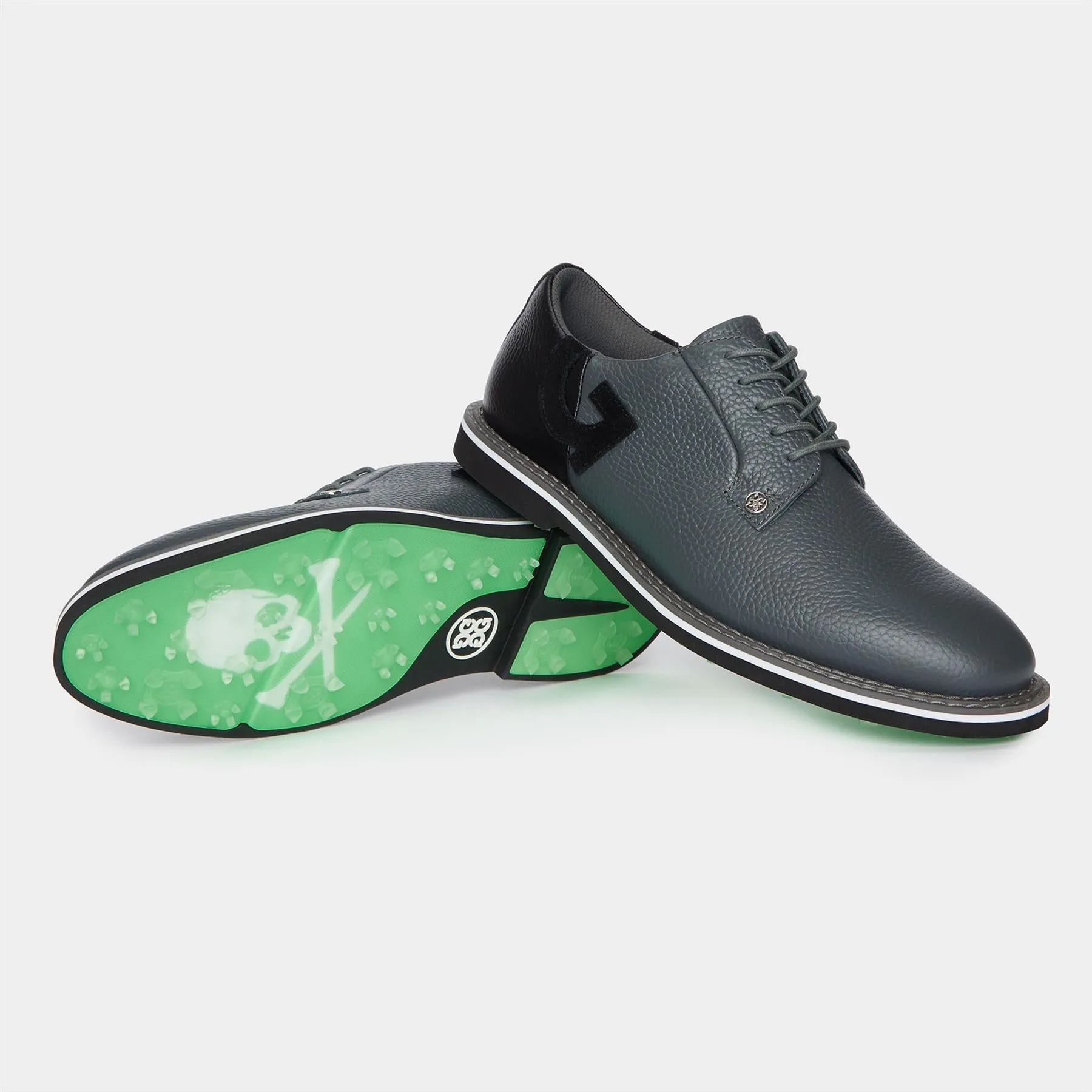 Gallivanter Pebble Leather Two Tone Golf Shoe Charcoal - SS24