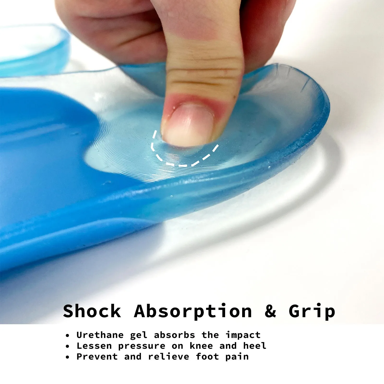 Gel Arch Support Half Insoles, Shock Absorption Foot Pads