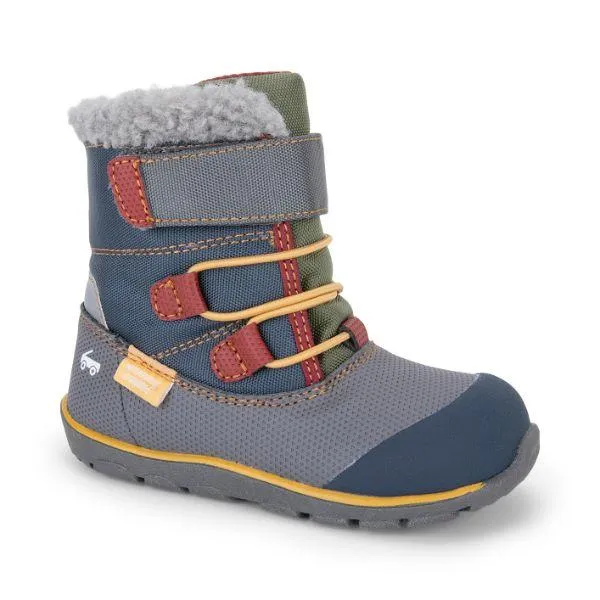 Gilman Waterproof Winter Boots -  Gray/Blue