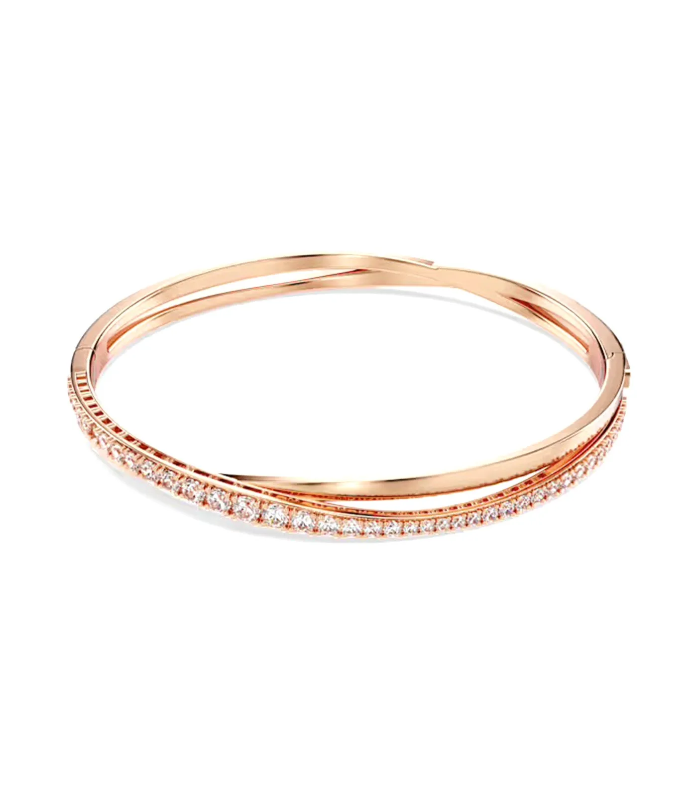 Hyperbola Bracelet White Rose Gold-Tone Plated