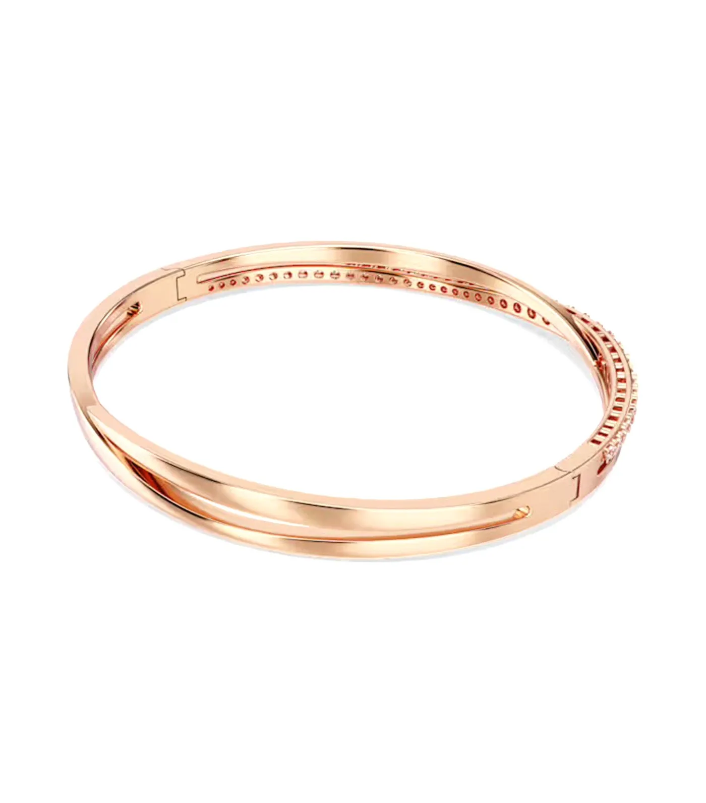 Hyperbola Bracelet White Rose Gold-Tone Plated