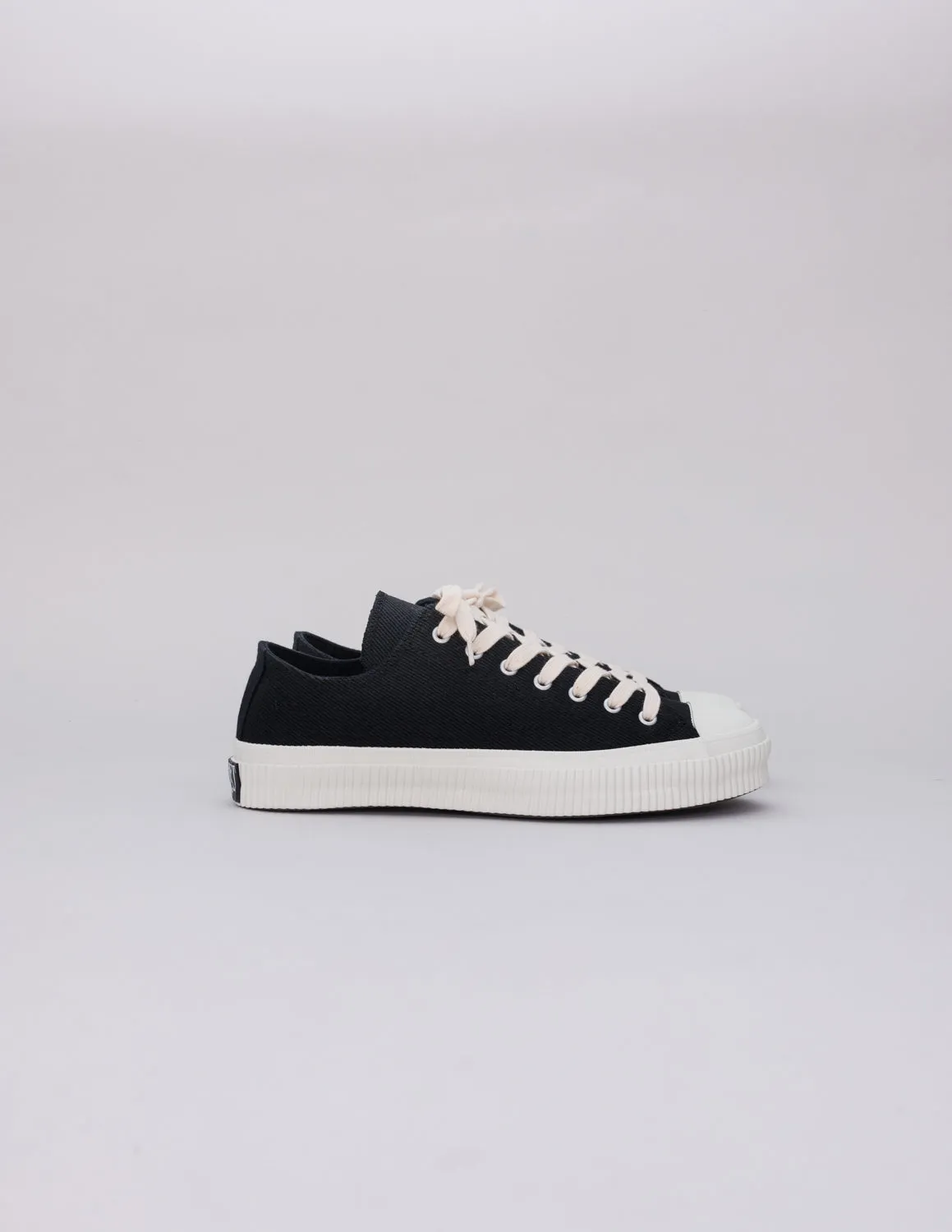 IHSN-01-BLK - 21oz Non-Fade Denim Low-Top Sneakers - Superblack