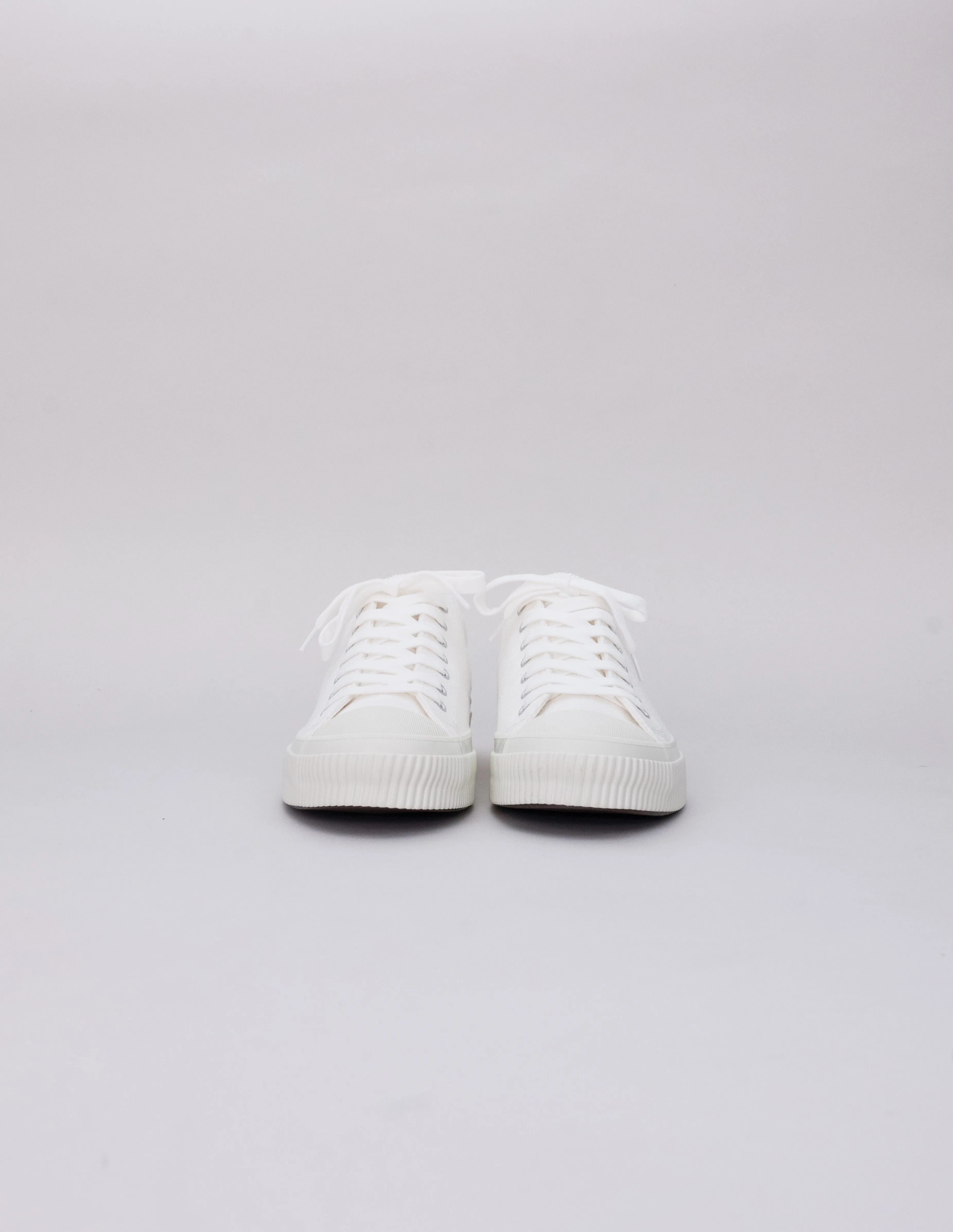 IHSN-01-WHT - 21oz Selvedge Denim Low-Top Sneakers - White