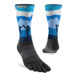 Injinji Artist Designed Womens Crew Socks - Denali