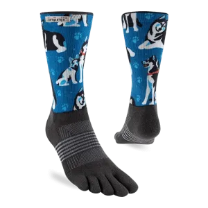 Injinji Artist Designed Womens Crew Socks - Huskies