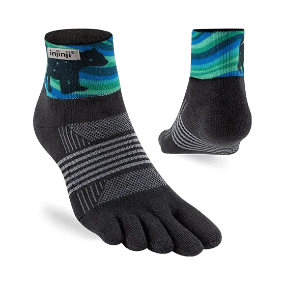 Injinji Artist Designed Womens Mini-Crew Socks - Aurora