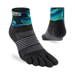 Injinji Artist Designed Womens Mini-Crew Socks - Aurora