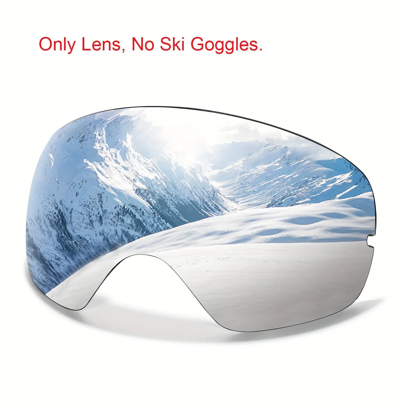 Interchangeable Lens Ski Goggles - Mirrored UV400 Protection, TPU Frame, OTG Design for Wearing Over Glasses - Adults & Youth 14  for Snowboarding, Skating, Snowmobiles - Festive Gifts for Thanksgiving, Christmas, New Year, Spring Festival