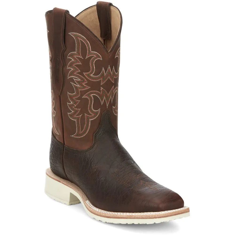 Justin Boots AQ7070 Ryker 11" Pull-On Western Boot Rootbeer Yeti