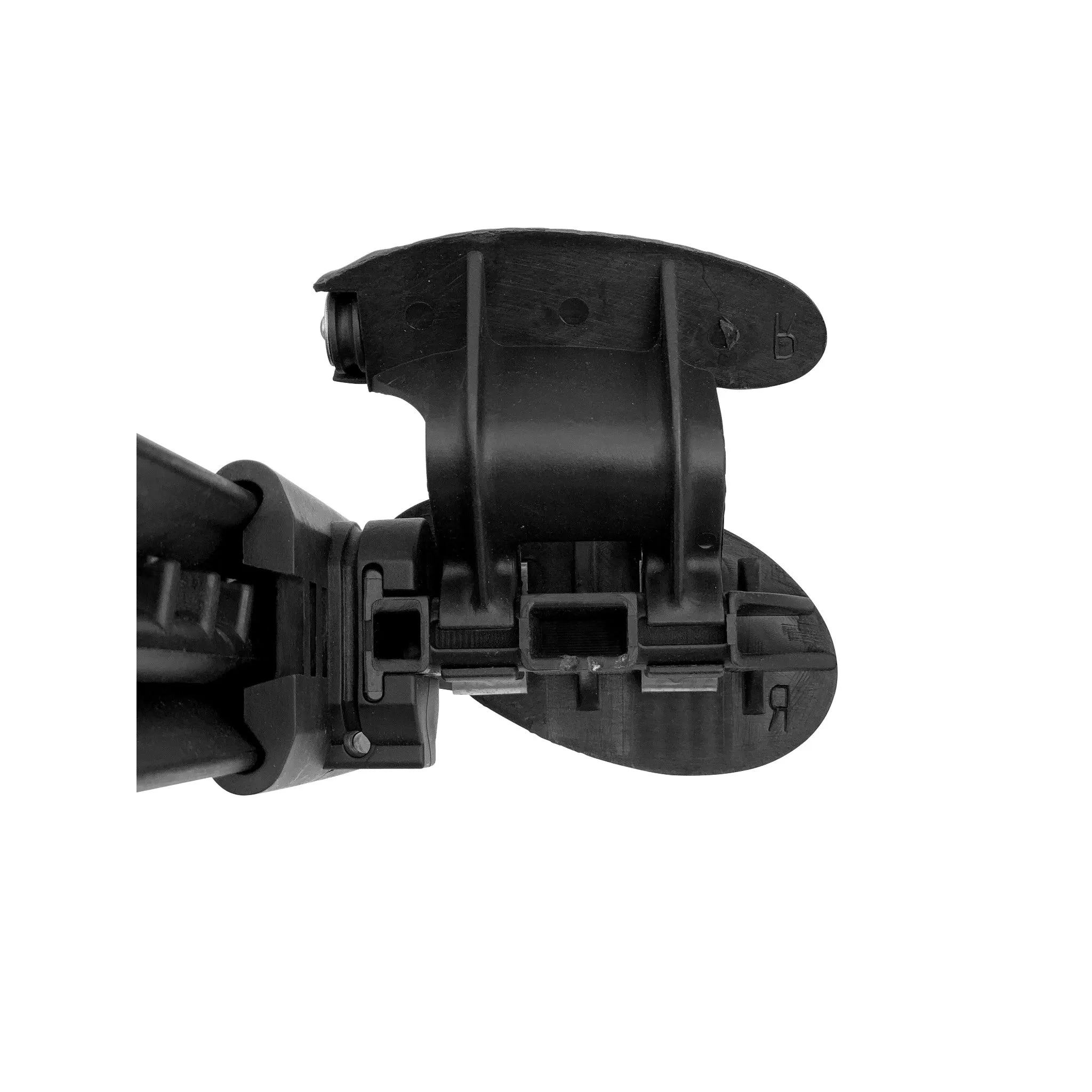 Kayak Footrest and Rail for Rudder System