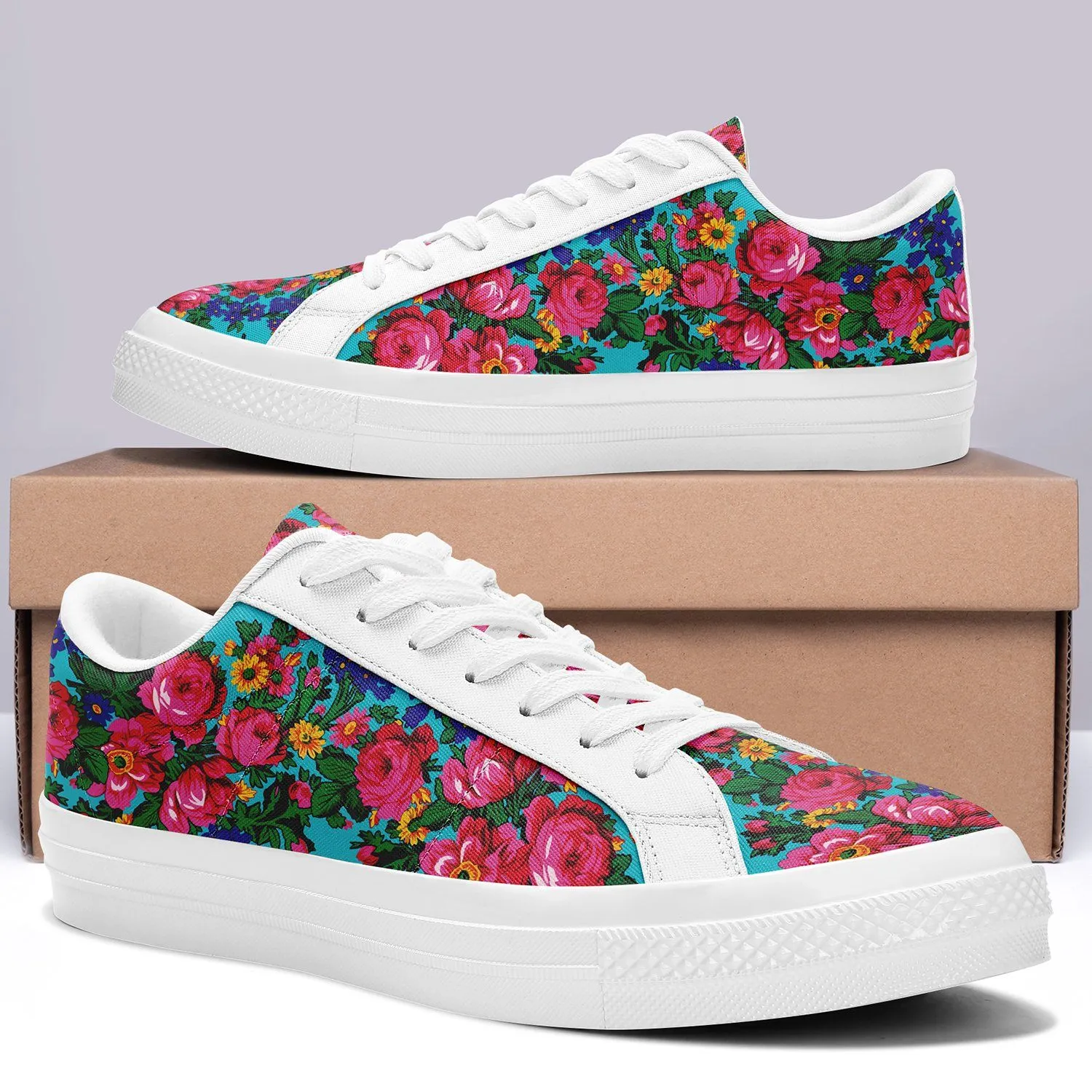 Kokum's Revenge - Sky Aapisi Low Top Canvas Shoes White Sole