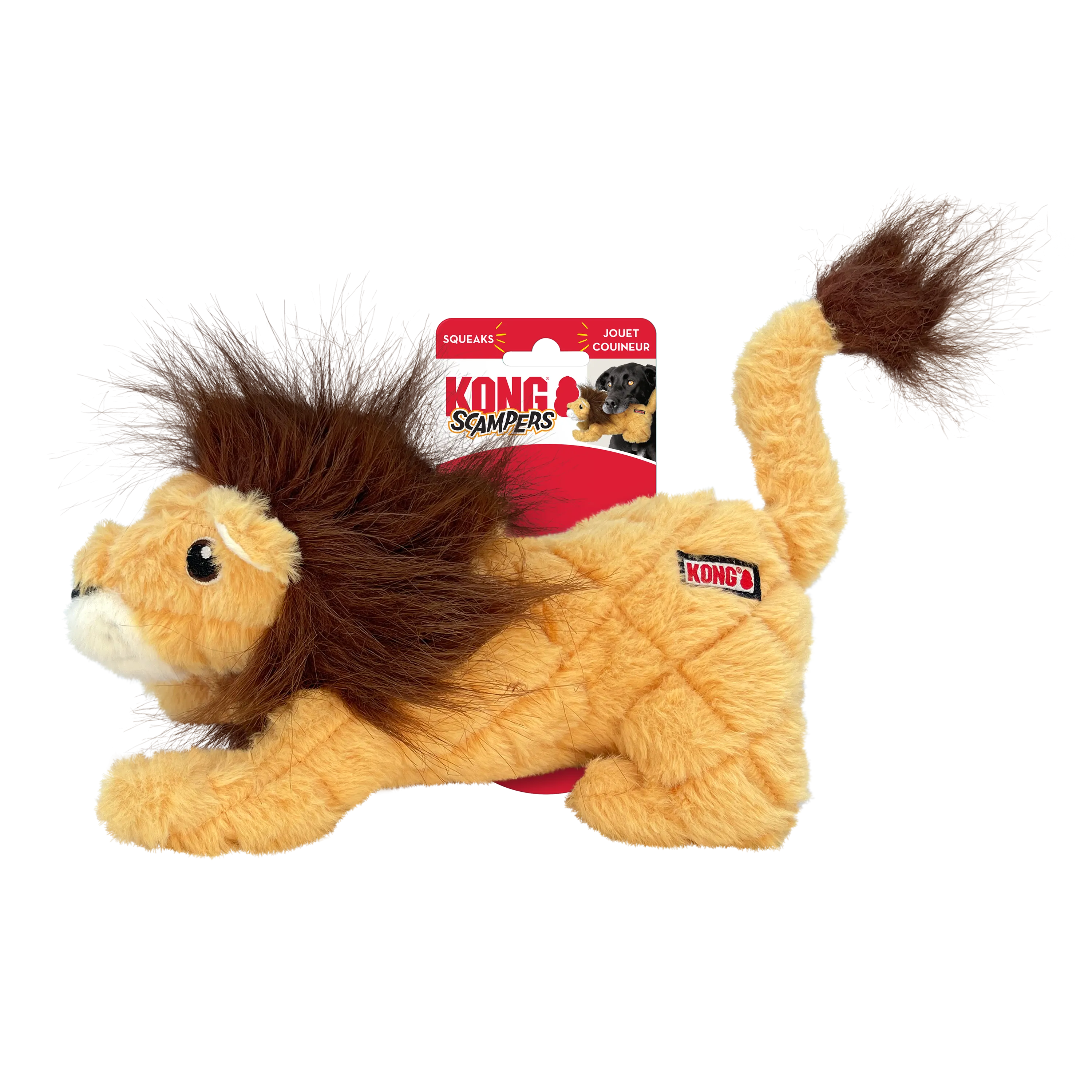 KONG Scampers Lion Dog Toy