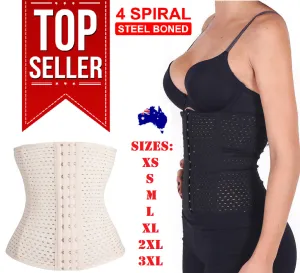 Ladies Corset Waist Trainer Tummy Belt Body Shaper Training Corset Trimmer