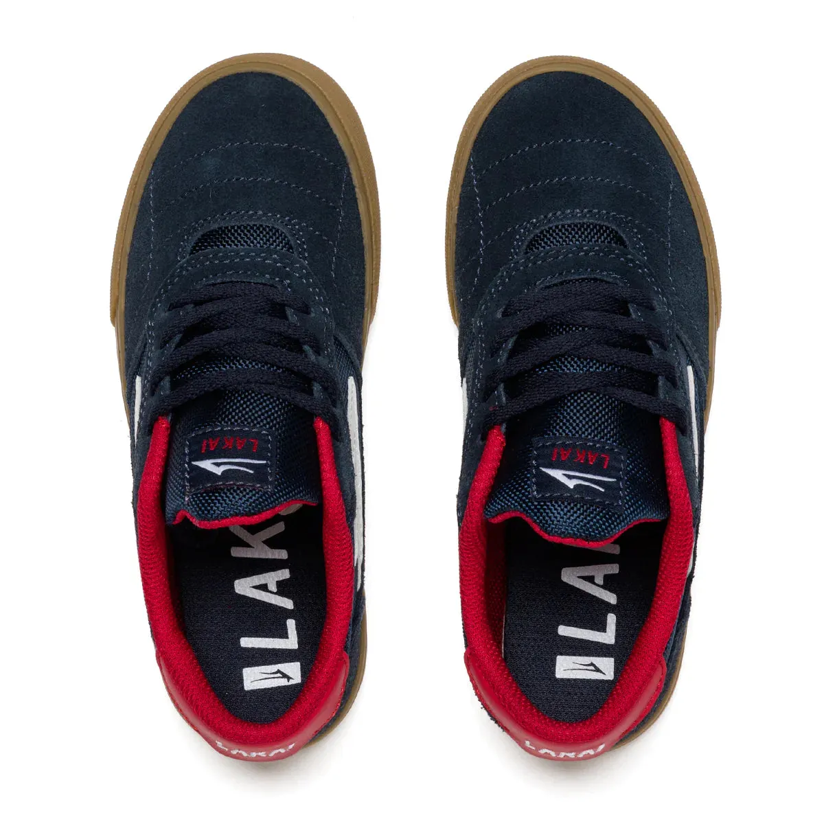 Lakai Cambridge Kids Navy Gum Suede