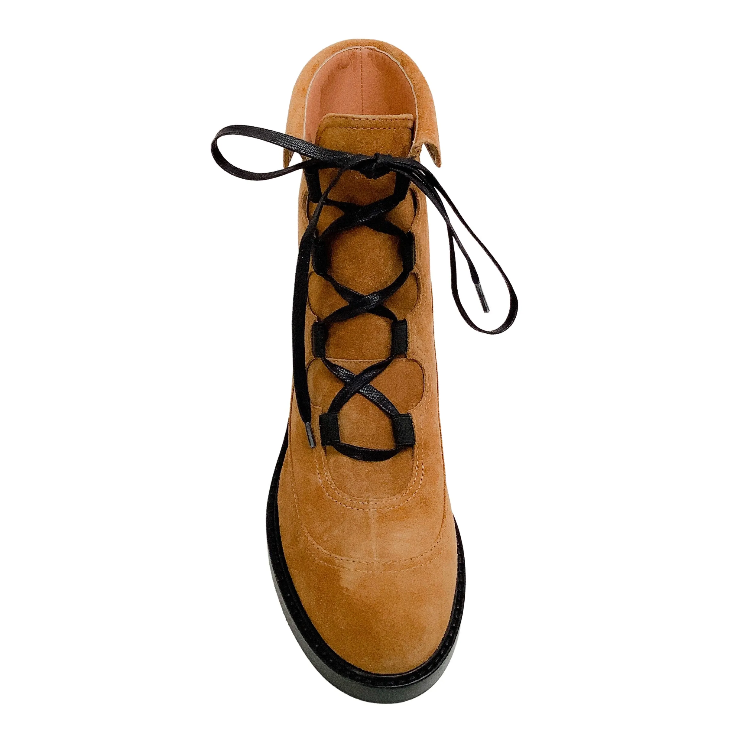 Laurence Dacade Beige Suede Coleen Lace Up Booties