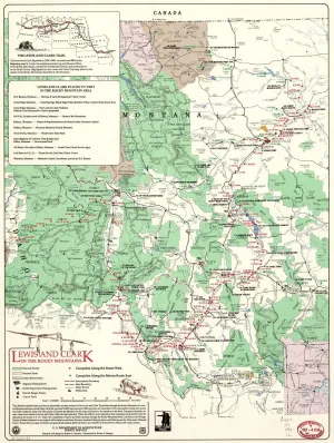 Lewis and Clark in the Rocky Mountains