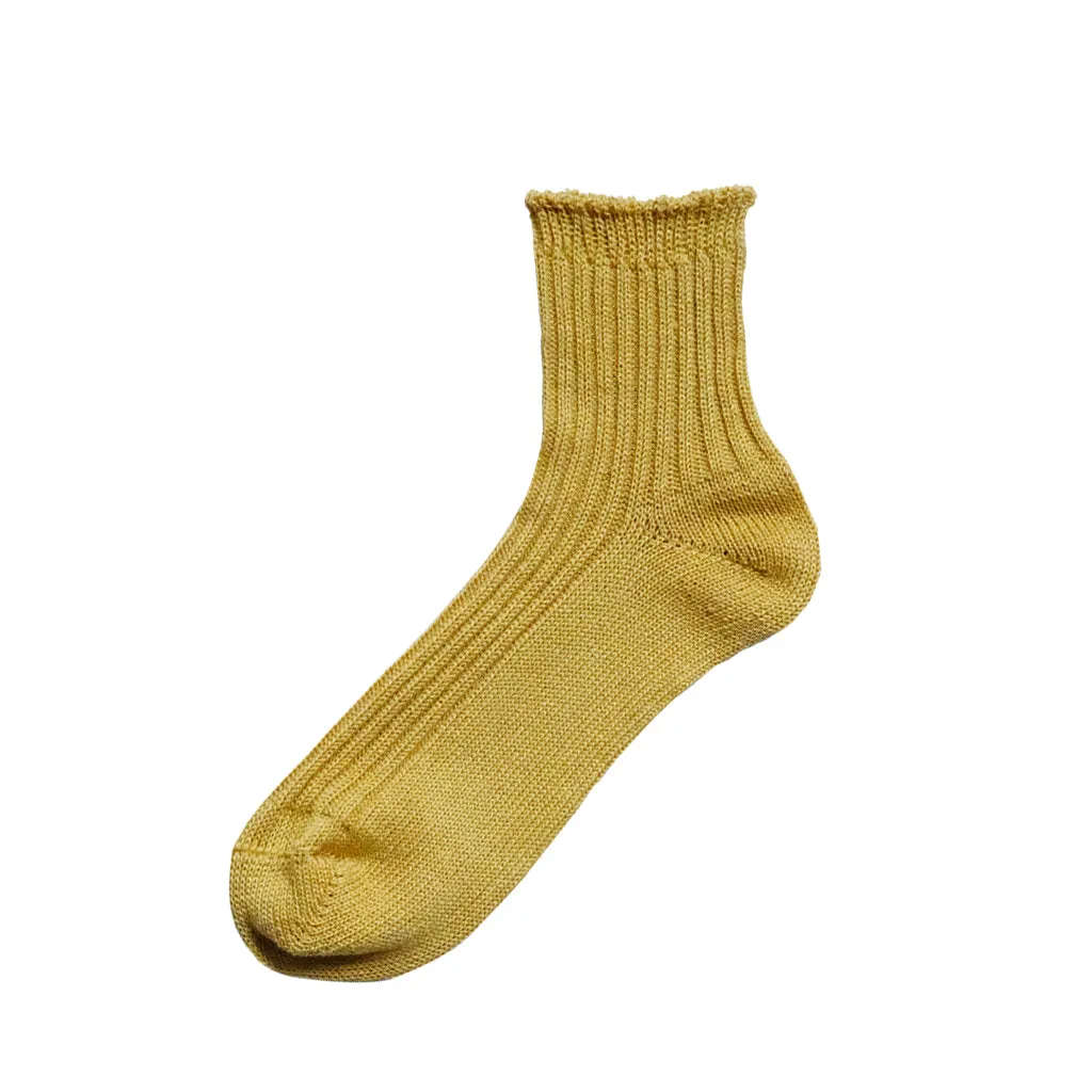 Linen Ribbed Socks