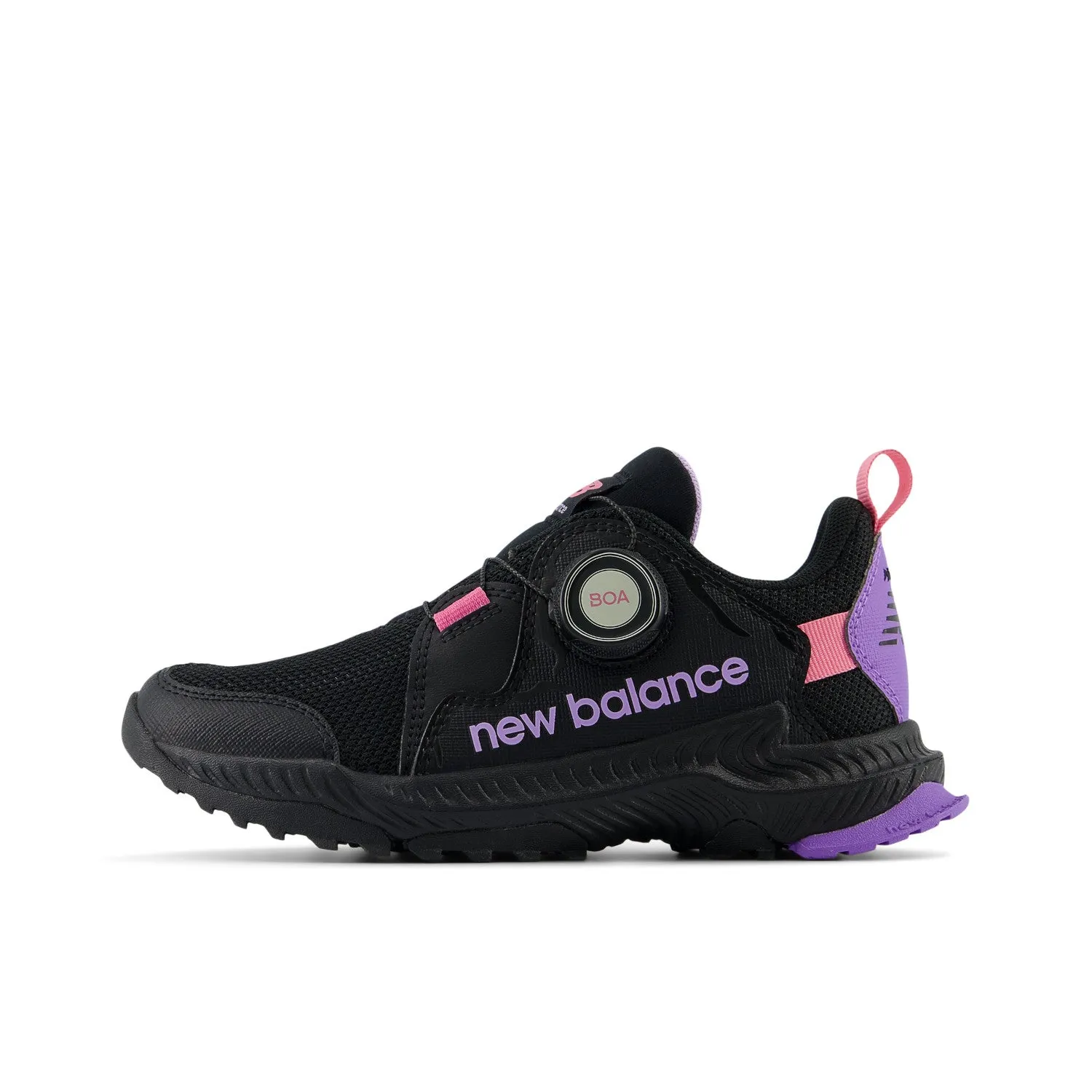 Little Kid's DynaSoft Trail Magic Boa Color: Black/Violet Crush