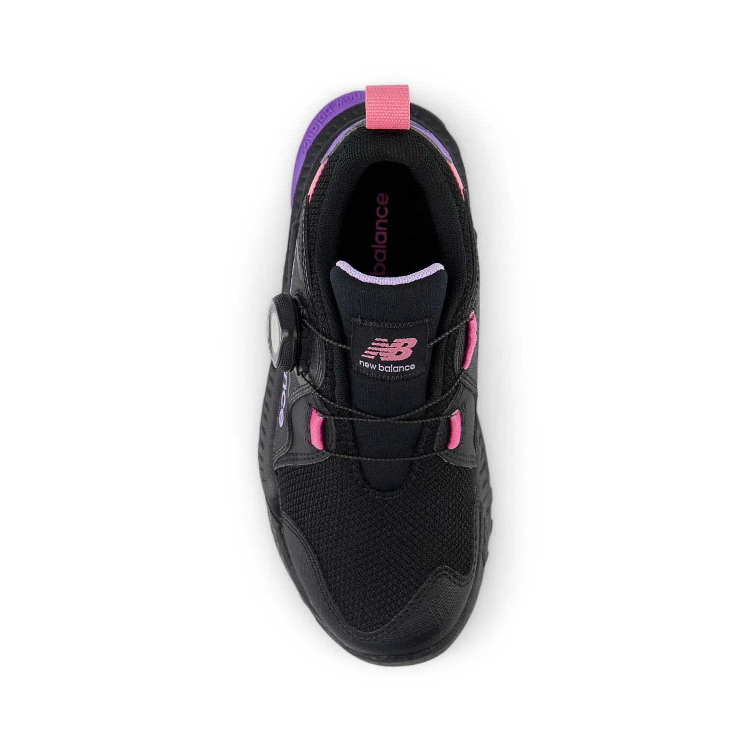 Little Kid's DynaSoft Trail Magic Boa Color: Black/Violet Crush