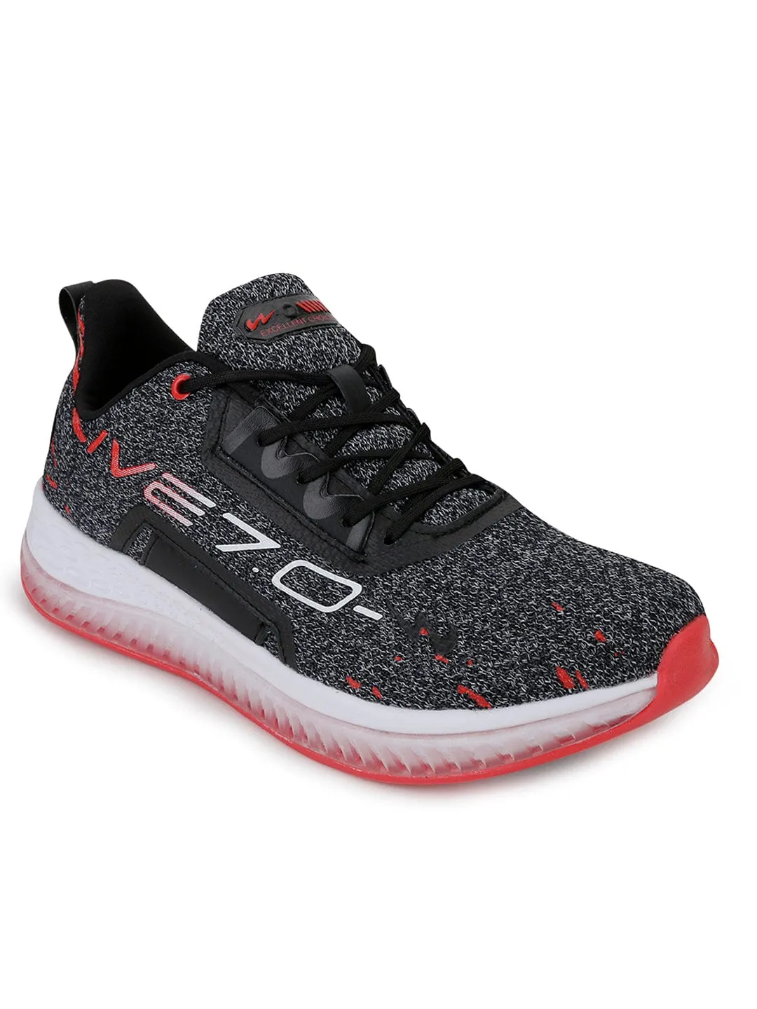 LIVVE Black Men's Running Shoes