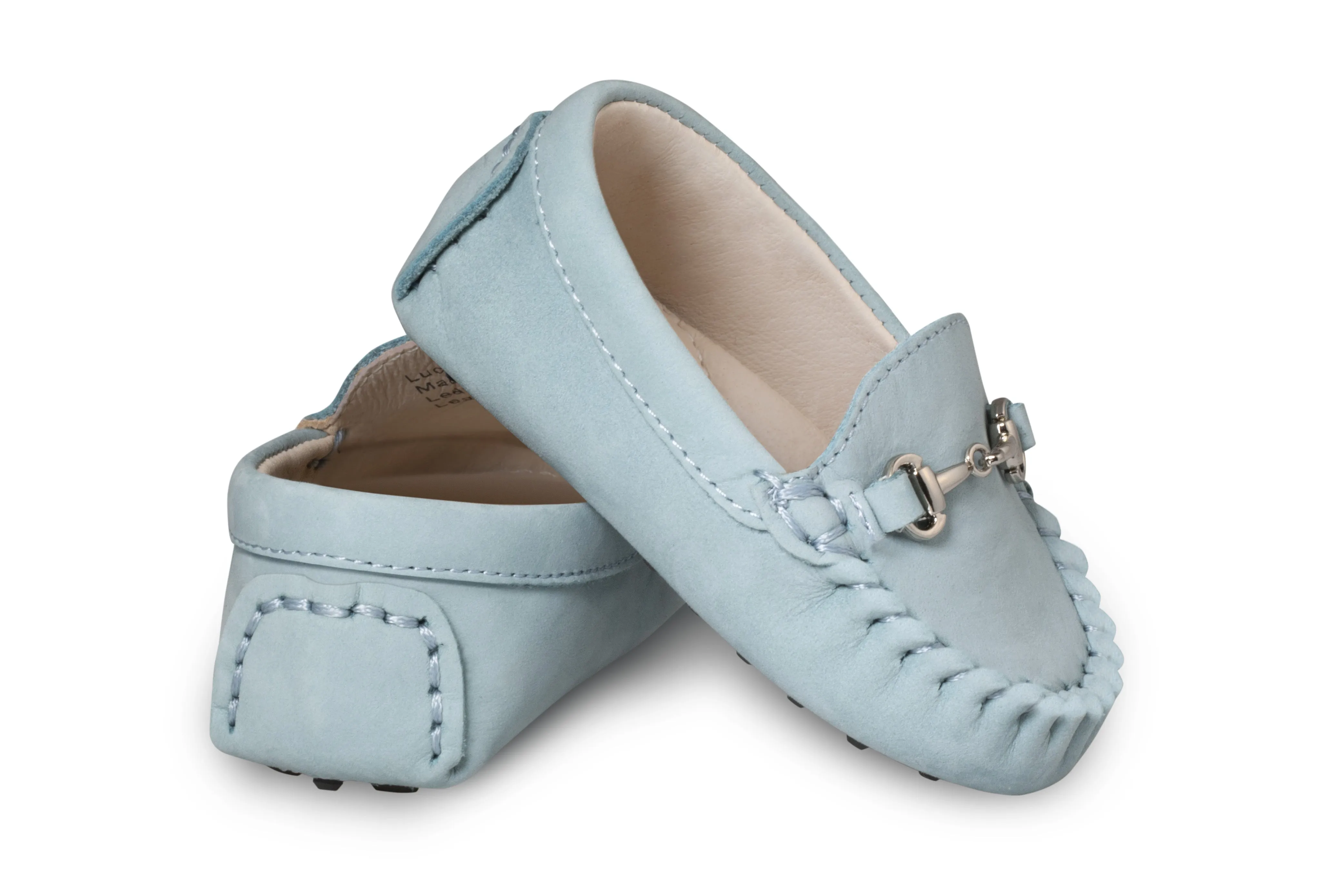 Lucca Sky Blue Baby Loafers