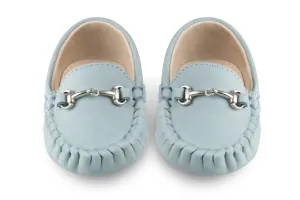 Lucca Sky Blue Baby Loafers