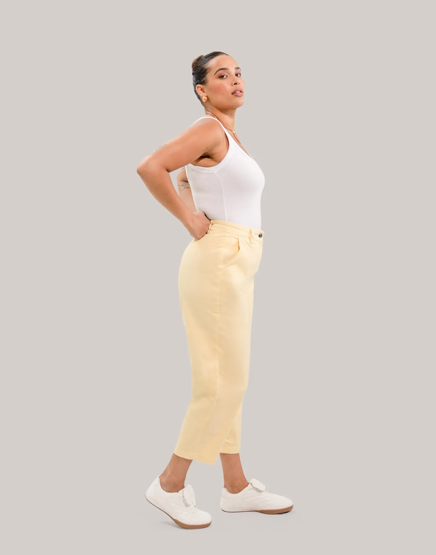 MALIA RELAXED JEANS / BANANA YELLOW