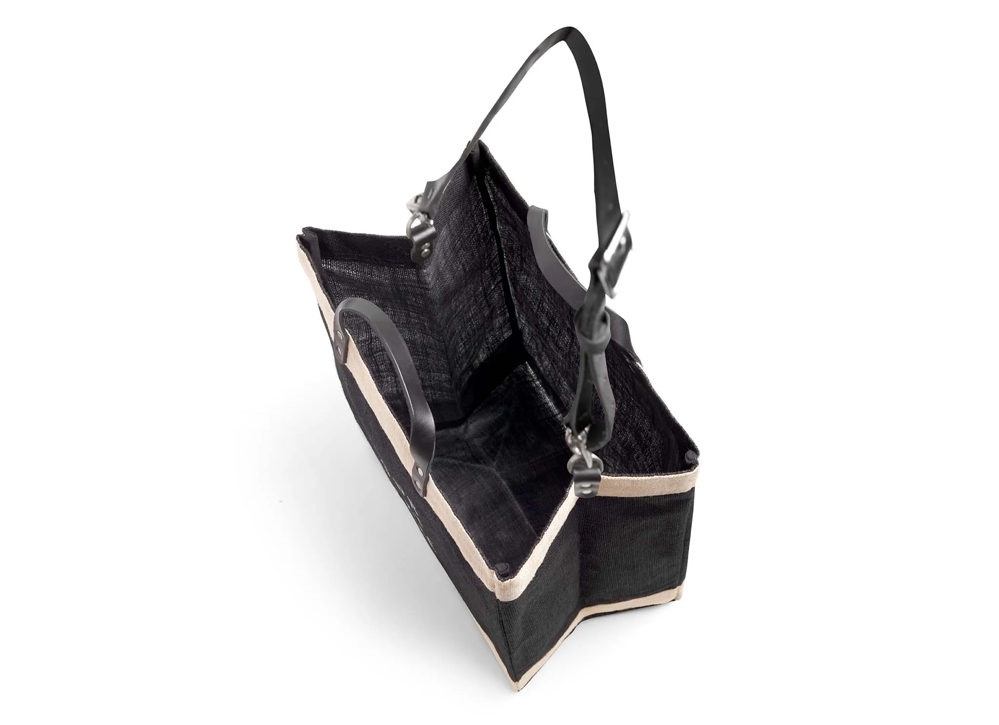 Market Bag in Black with Black Strap - Wholesale