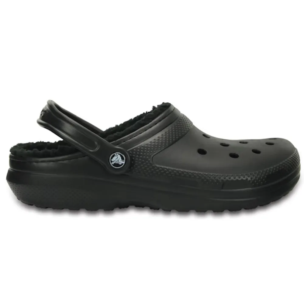 Men's Crocs Classic Lined Clog Shoe Black