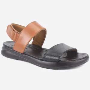 Mens "ALEY" Leather Velcro Everyday Summer Sandals