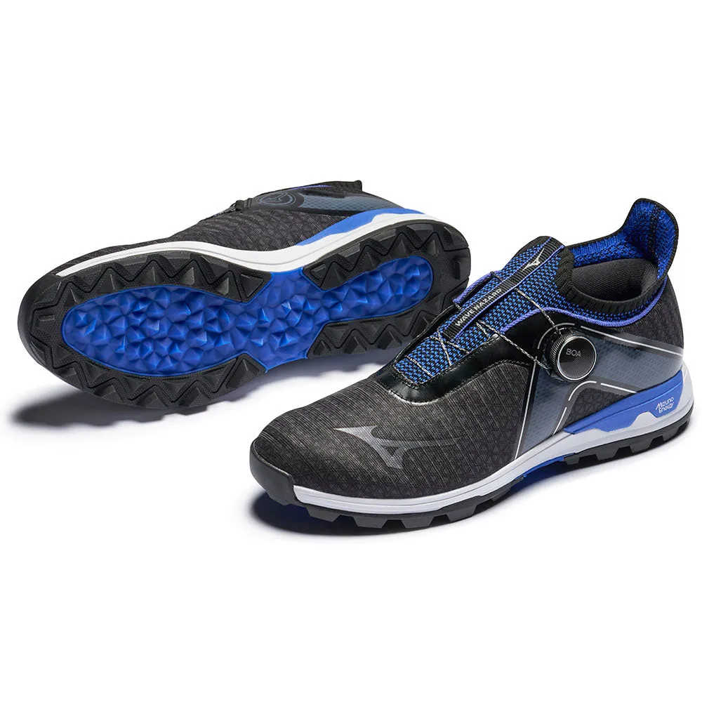 Mizuno Wave Hazard Boa Spikeless Waterproof Shoes - Black/Blue