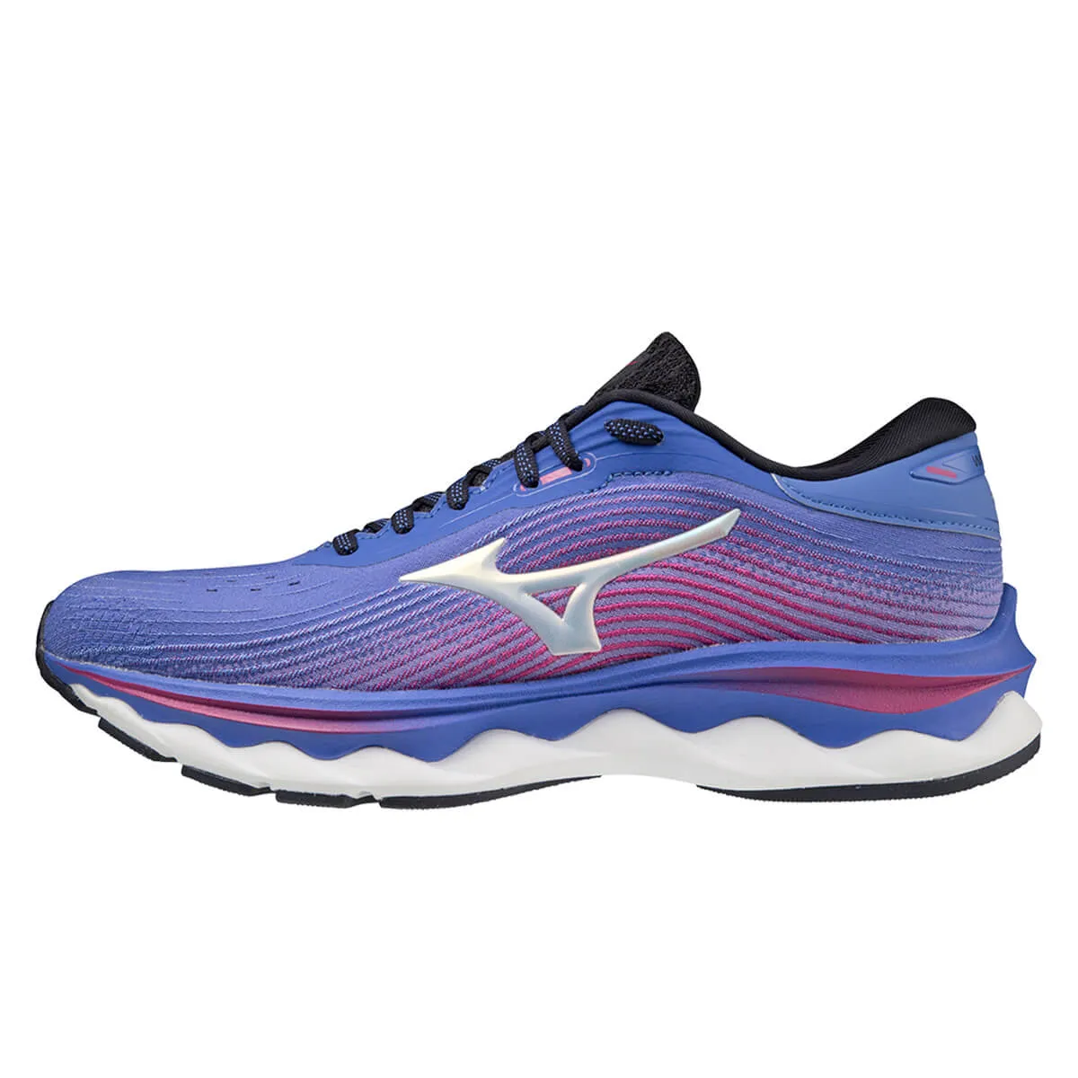 Mizuno Wave Sky 5 Womens | Amparoblue/wht/ffuchsia