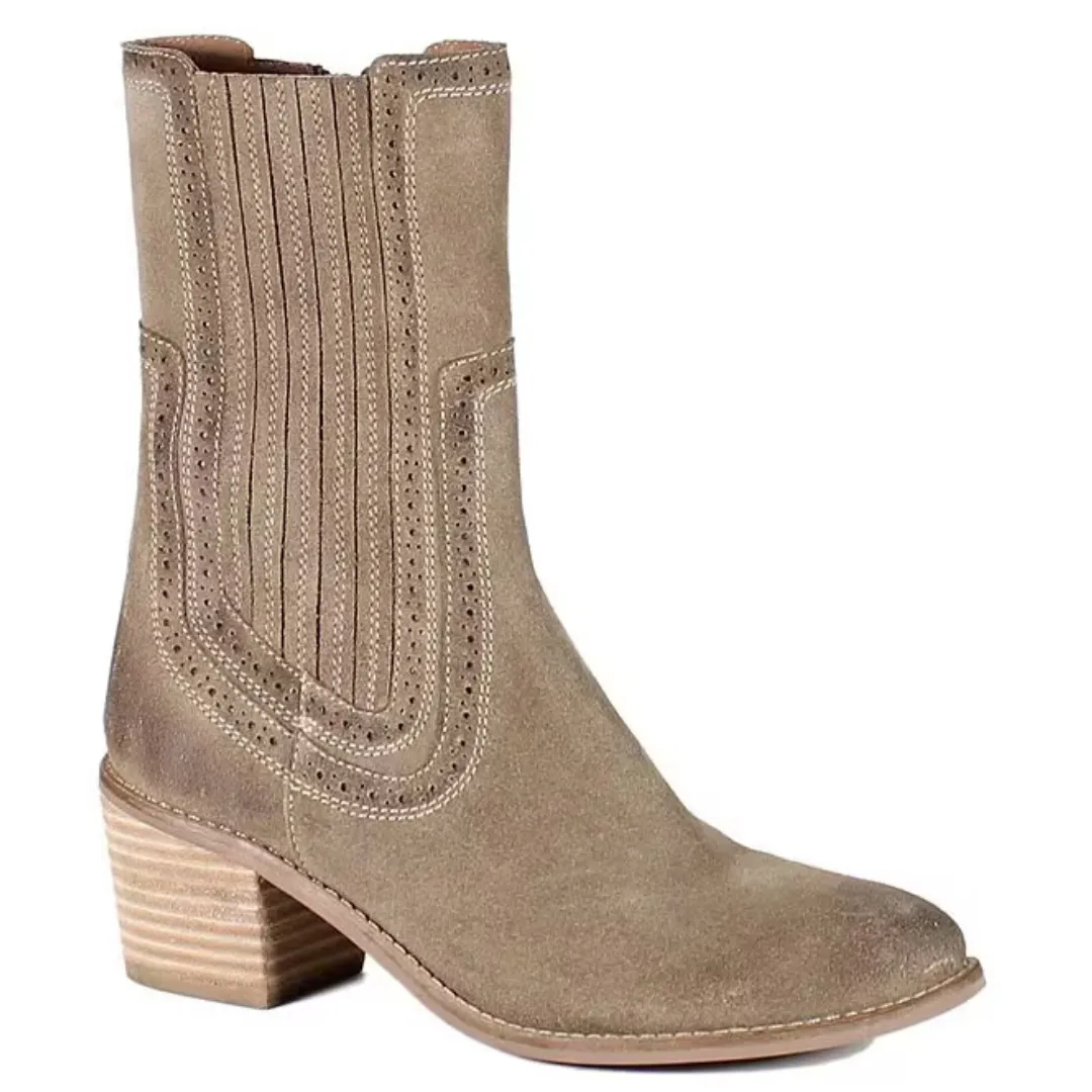 Morning Dew Bootie - Dark Dust Suede