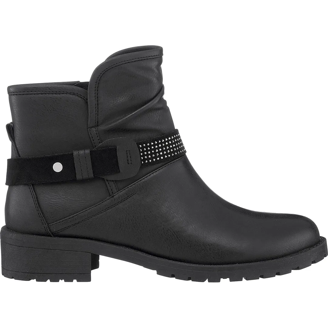 Moto Black Ankle Bootie