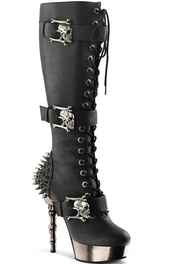 MUERTO-2028 [Black] | PLATFORM BOOTS [PREORDER]