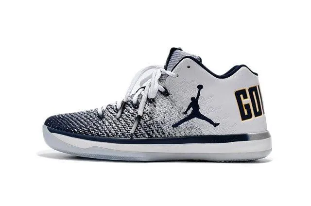 N A J XXXI 31 Low California Golden Bears White Amarillo College Navy Men's Basketball Sneakers