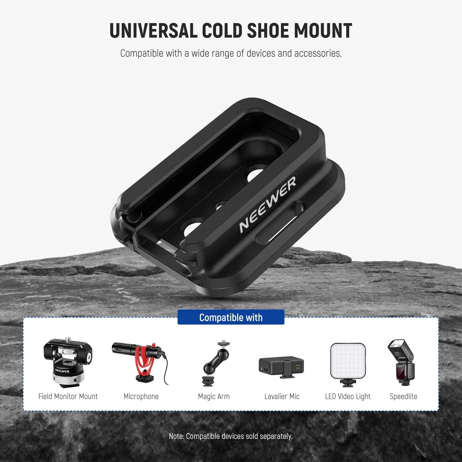 NEEWER UA042 Cold Shoe Mount Adapter