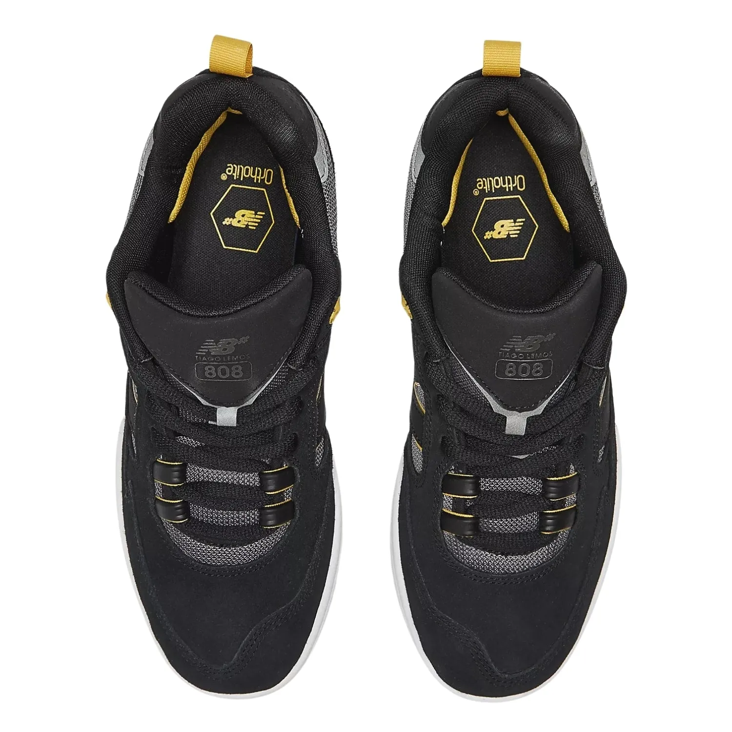 New Balance Numeric NM808 Tiago Lemos Skate Shoes - Black/Yellow