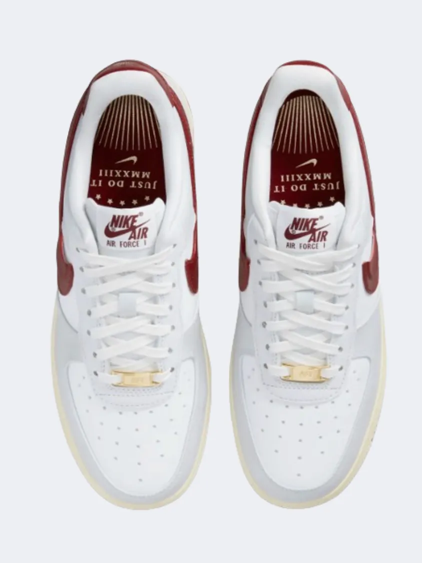 Nike Air Force 1 07 Women Lifestyle Shoes Dust/White/Red