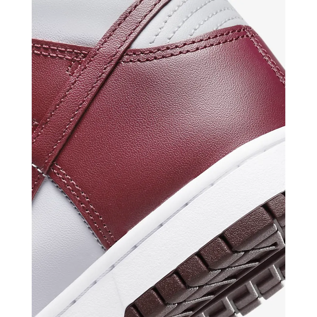 Nike Men's Dunk High Retro Shoes - Dark Beetroot / Wolf Grey / White / Dark Beetroot