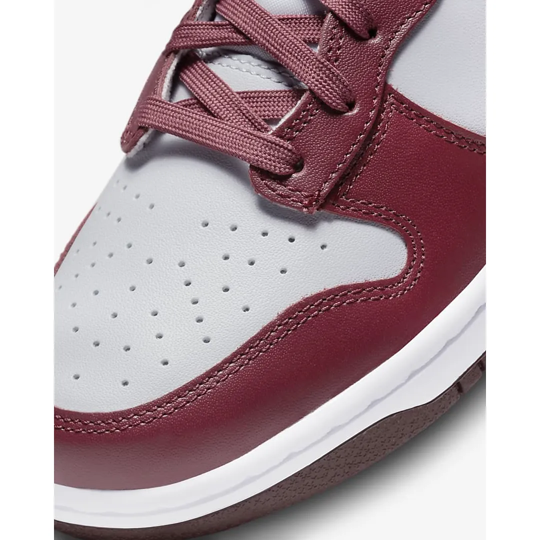 Nike Men's Dunk High Retro Shoes - Dark Beetroot / Wolf Grey / White / Dark Beetroot