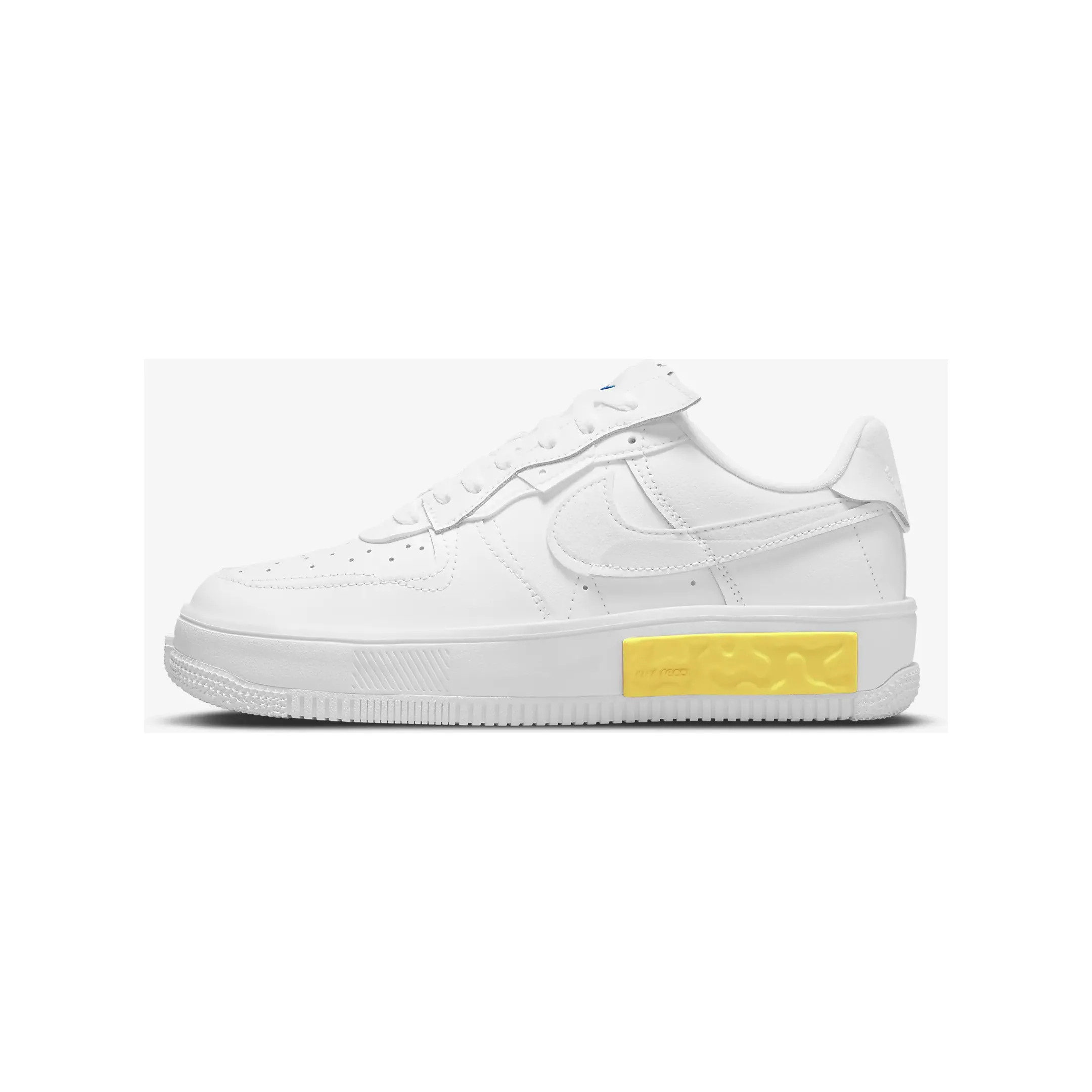 Nike Women's Air Force 1 Fontanka Shoes - Summit White / Photon Dust / Opti Yellow