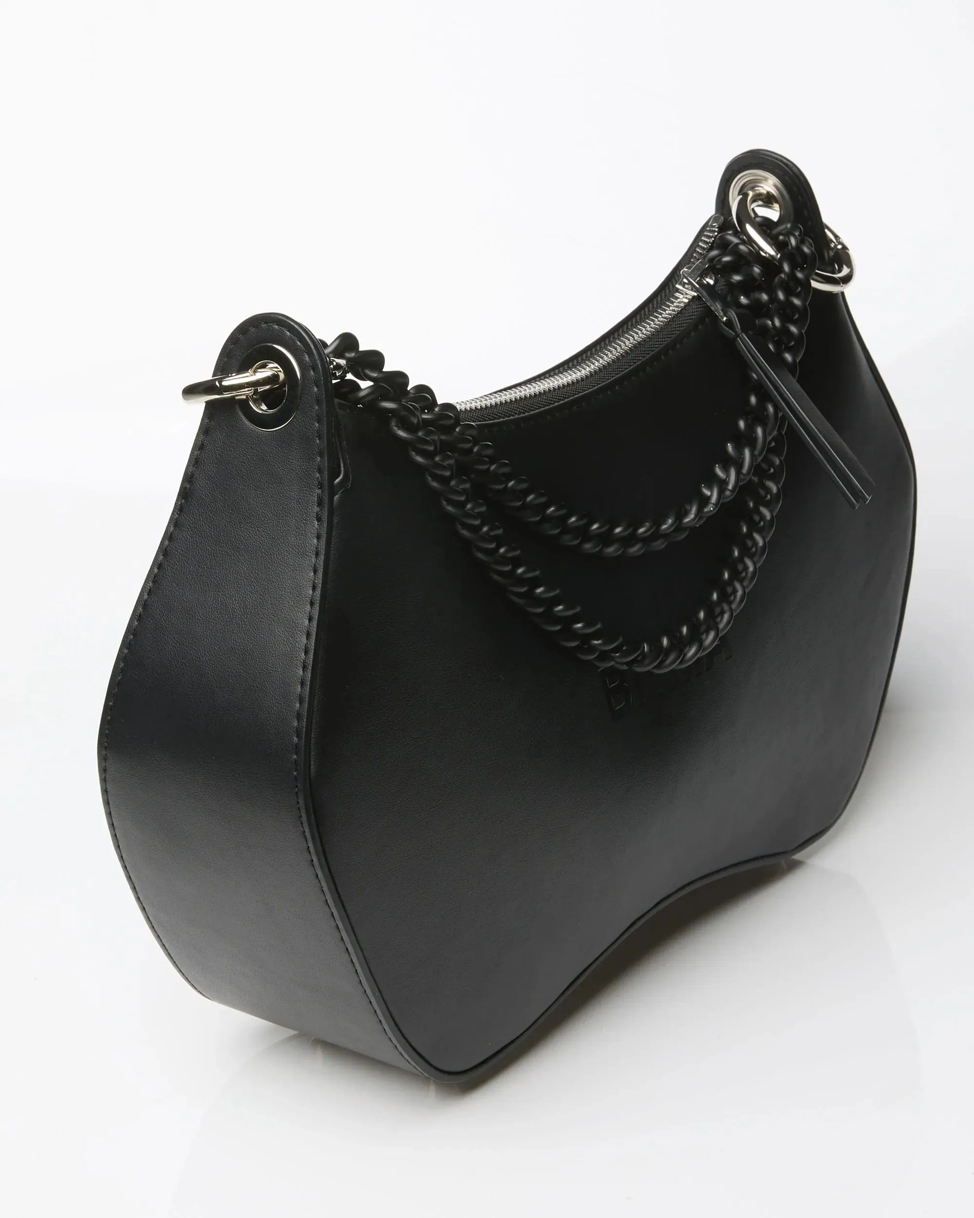 Noir BHMA Vegan Corn Leather Crossbody | Black